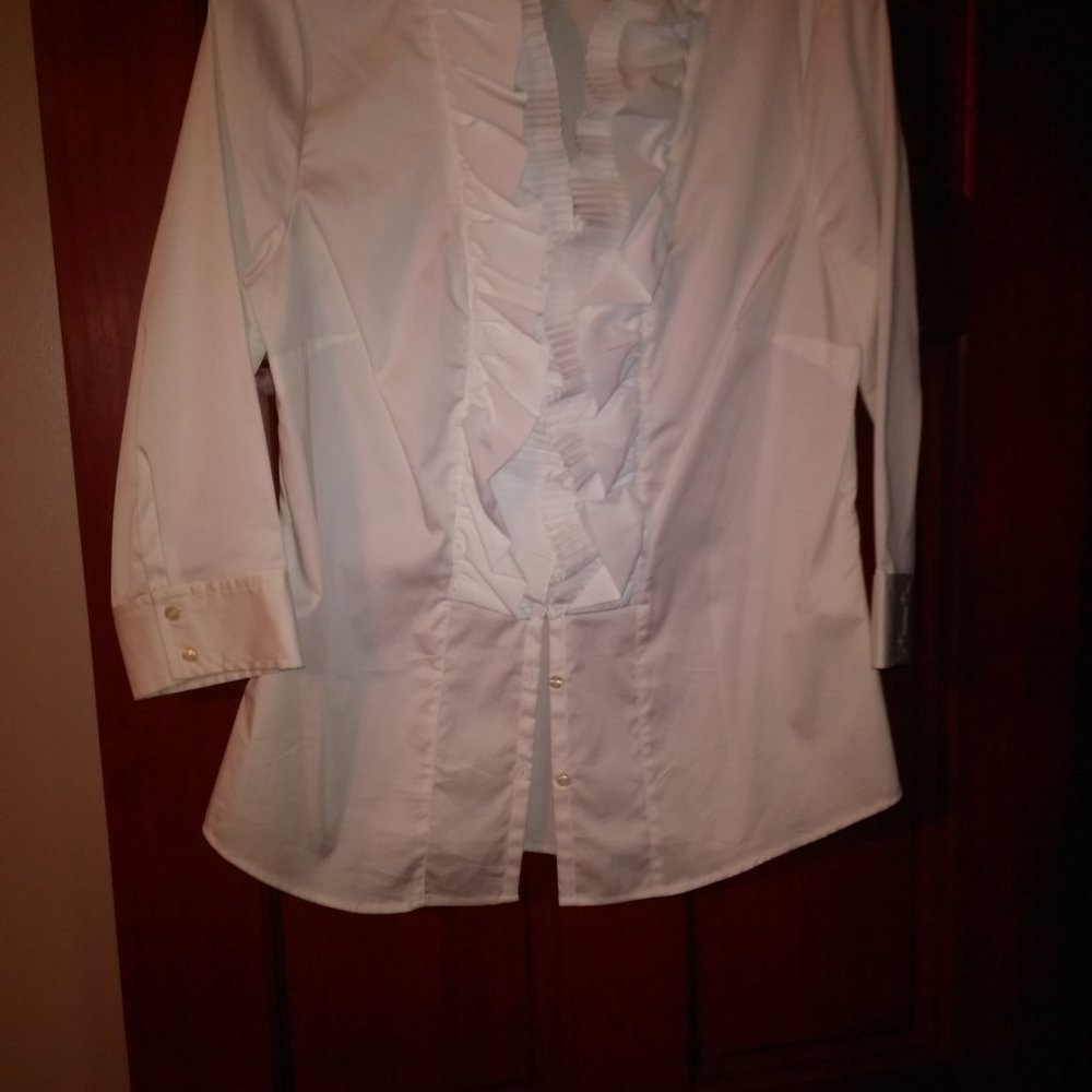 Ann Taylor White Blouse size 12,